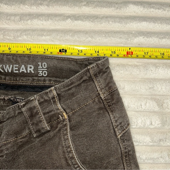 Dovetail Workwear Pants Womens Size 10/30 Day Construct Utility Brown Denim - Picture 9 of 9